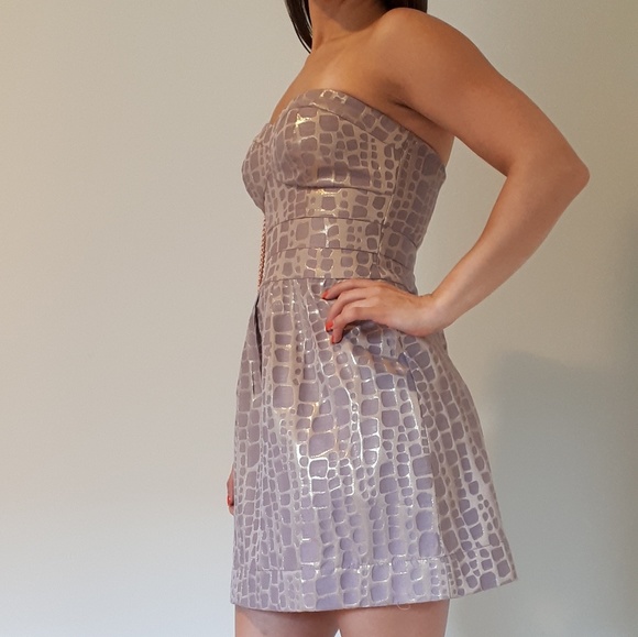 ⭐2/$25 American Eagle Strapless Metallic Minidress - Picture 2 of 5